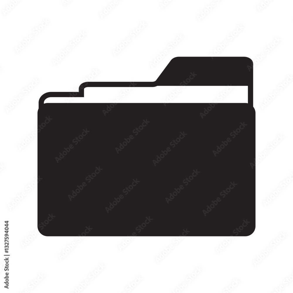 computer open data folder vector icon set in black, yellow and blue color. desktop save file symbol. information document organize folder sign. computer open data folder vector icon set in black, yellow and blue color. desktop save file symbol. information document organize folder sign.
