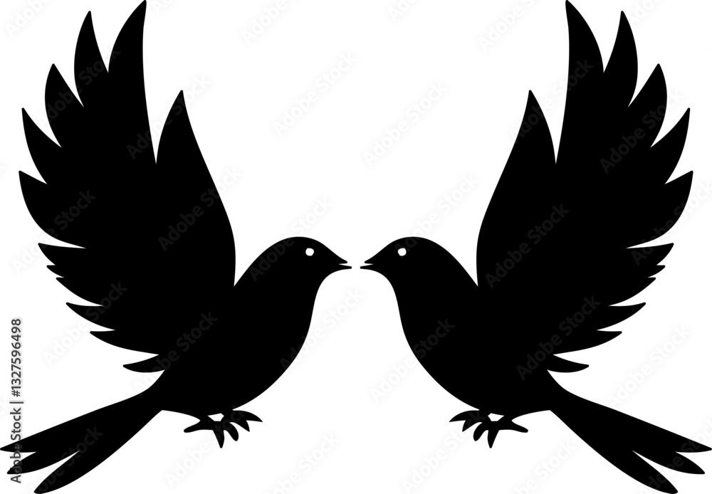 Fototapeta premium white dove with wings