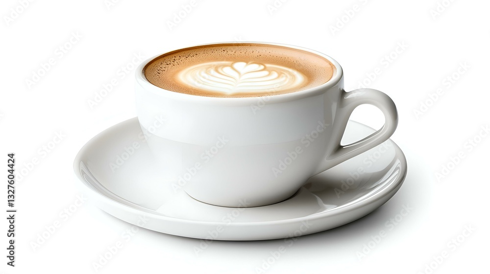 white coffee plate isolate on white background white coffee plate isolate on white background