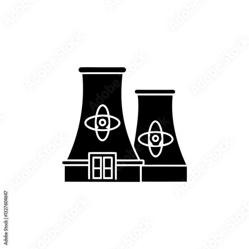 creative details nuclear reactor icon vector illustration 