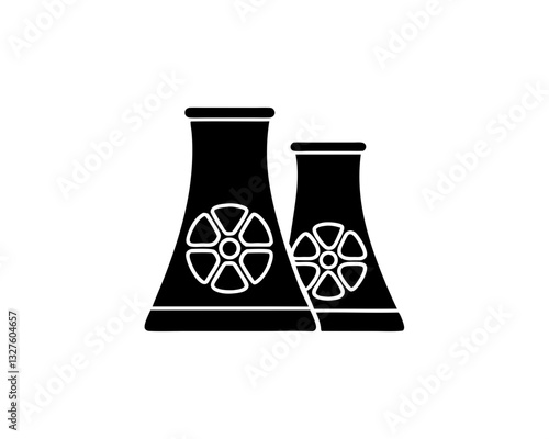 creative details nuclear reactor icon vector illustration 