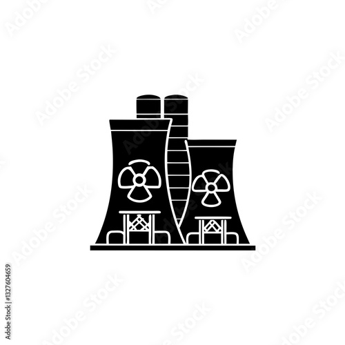 creative details nuclear reactor icon vector illustration 