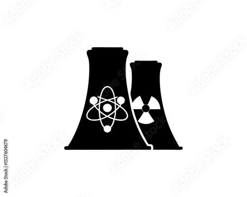 creative details nuclear reactor icon vector illustration 