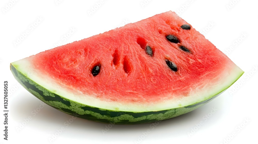 Slice of watermelon isolated on white Slice of watermelon isolated on white