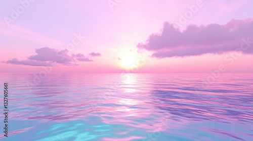 Pastel Dusk Waters with Calm Reflections