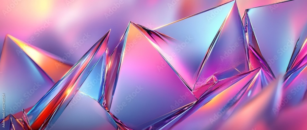 An abstract, vivid piece featuring broken glass patterns in lively blues and reds, resulting in a dramatic and energetic environment An abstract, vivid piece featuring broken glass patterns in lively blues and reds, resulting in a dramatic and energetic environment