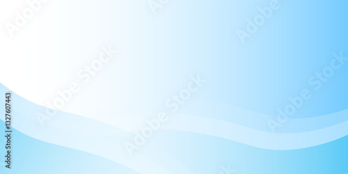 Modern white wavy glowing lines on a blue background. Futuristic digital high-technology pattern background modern