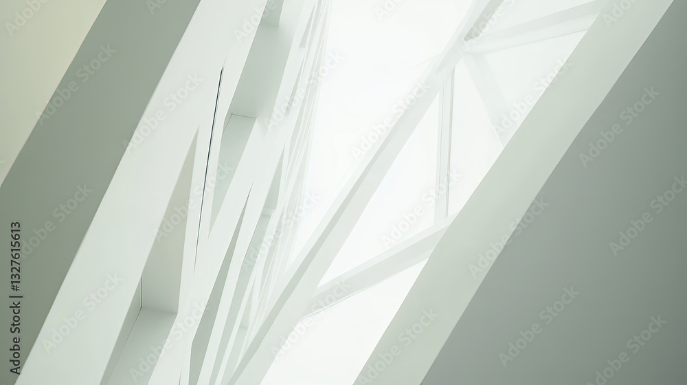 Fototapeta premium Abstract urban architecture minimalist design elements from a unique perspective