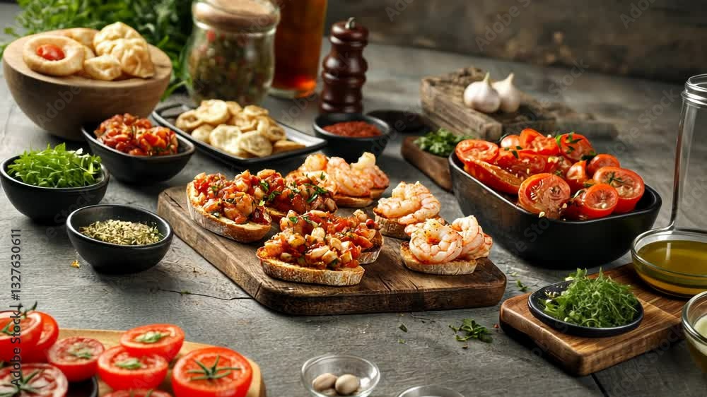 Delicious Shrimp and Tomato Bruschetta Delicious Shrimp and Tomato Bruschetta