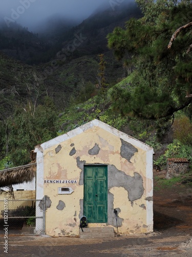 Charming Rest Stop in Barranco de Benchijigua: En Route to Roque de Agando, La Gomera, Canary Islands, Spain photo