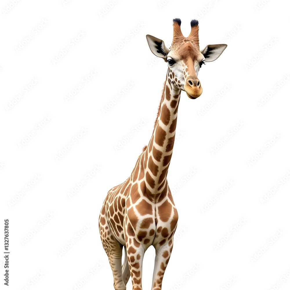 Obraz premium giraffe on white background