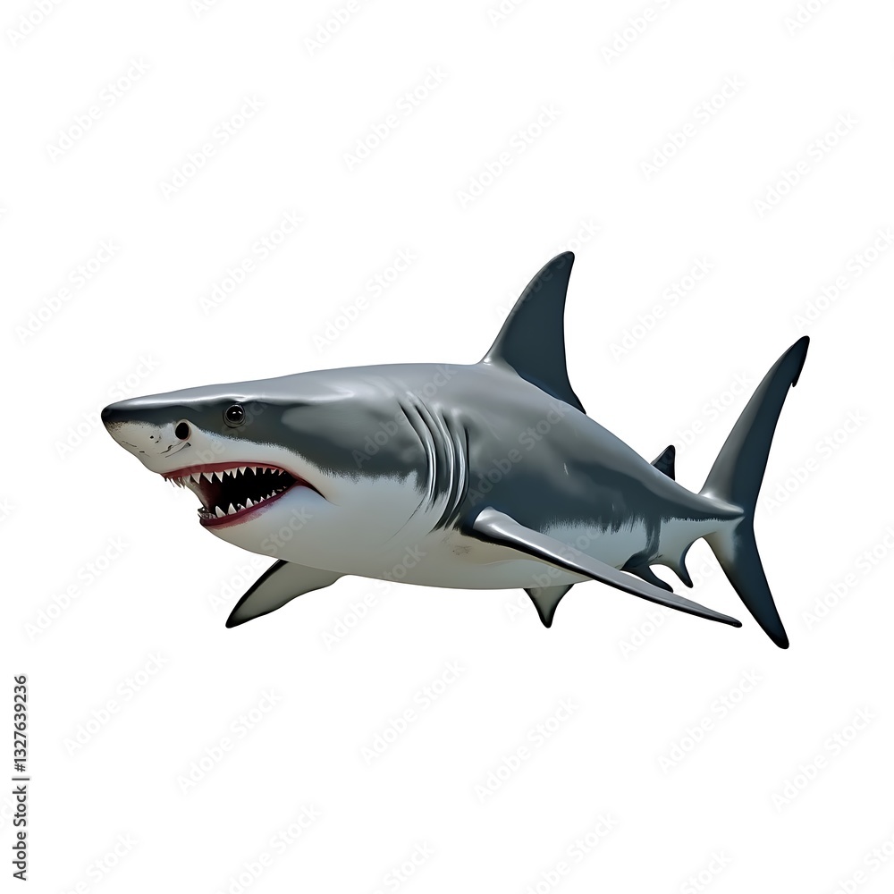 shark isolated on white shark isolated on white