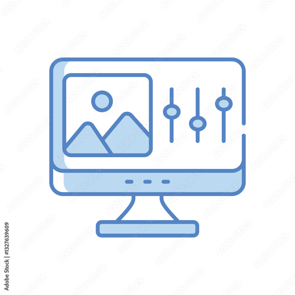 Photo Editor Vector icon Photo Editor Vector icon
