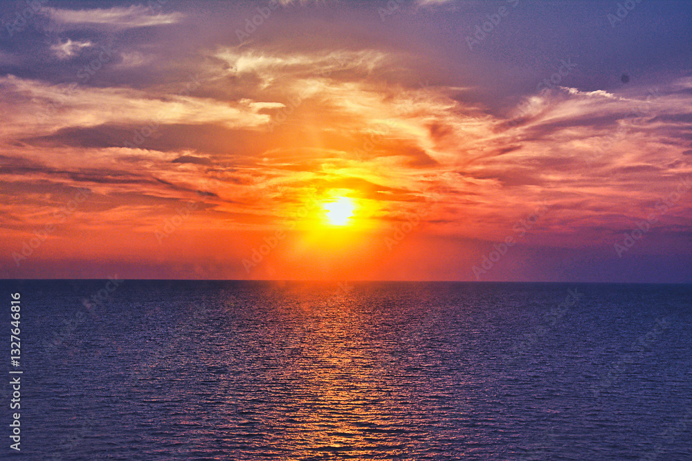 Fototapeta premium coucher de soleil splendide