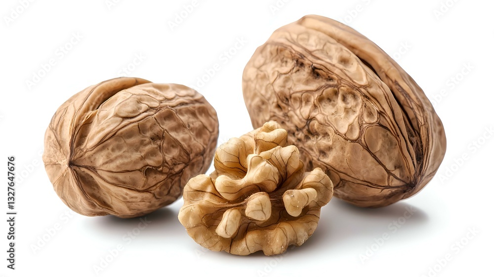 Walnuts isolated on white background Walnuts isolated on white background