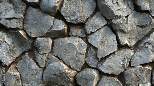 Detailed Gray Stone Wall Texture for Exterior Design