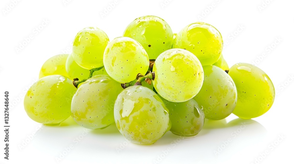 Green Grapes isolated on white background Green Grapes isolated on white background