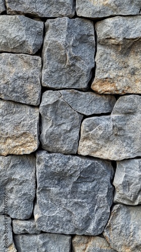 A Stunning Gray Stone Wall, Perfect for Architectural Design