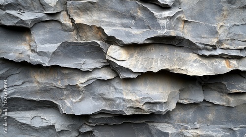 Stunning Gray Rock Layers: A Detailed Exploration of Natural Textures
