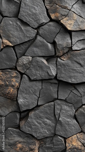 Dark Gray Stone Wall Texture: A Stunning Architectural Design