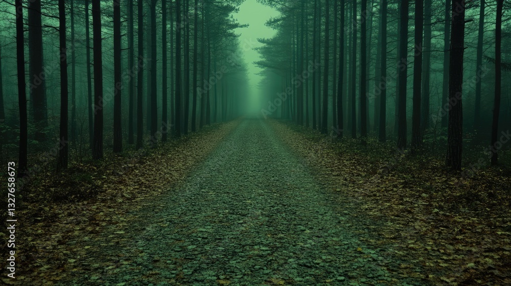 Fototapeta premium Misty Forest Path