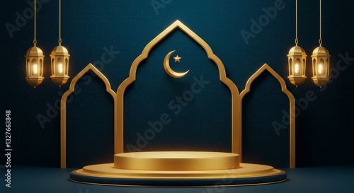 islamic ramadhan product podium display