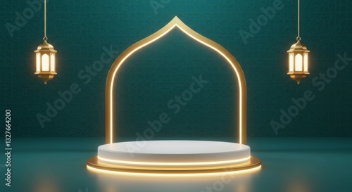 islamic ramadhan product podium display