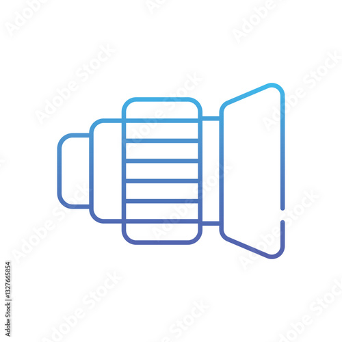 Lenses  Vector icon