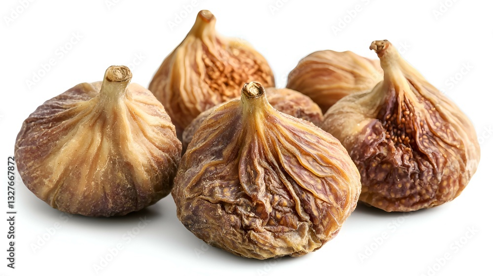 Obraz premium Dried figs isolated on a white background