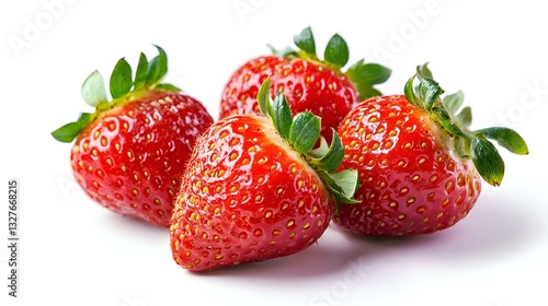 Wallpaper Mural Strawberries isolated over white background Torontodigital.ca