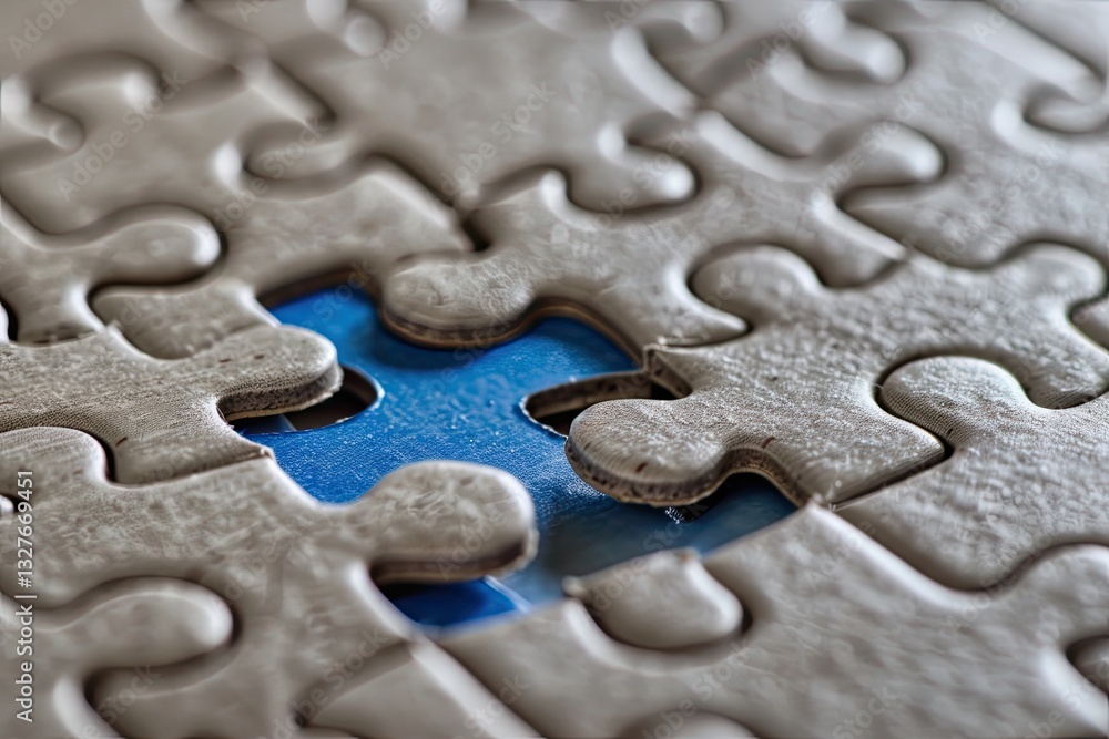 The ultimate jigsaw piece, embodying the concept of business triumph The ultimate jigsaw piece, embodying the concept of business triumph