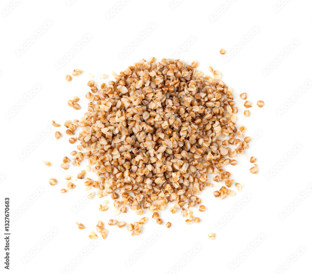Boiled Buckwheat Pile Isolated, Cooked Buck Wheat Grains, Porridge Heap, Cook Buckwheat Boiled Buckwheat Pile Isolated, Cooked Buck Wheat Grains, Porridge Heap, Cook Buckwheat
