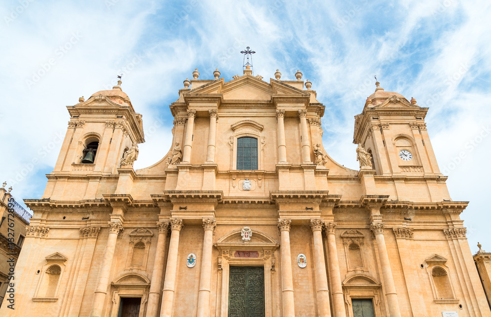 The Cathedral Basilica of San Nicolò is the most important Catholic place of worship in the city of Noto, province of Syracuse, Sicily, Italy The Cathedral Basilica of San Nicolò is the most important Catholic place of worship in the city of Noto, province of Syracuse, Sicily, Italy