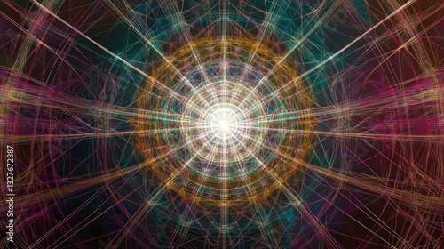 Intricate, Colorful, Abstract Graphic Design: A Stunning Visual Composition