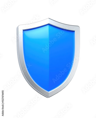 3D blue shield icon isolated on a white background Free Download 3D blue shield icon isolated on a white background - GFXLoad