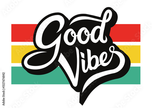 good vibes typography slogan for fashion print and other uses
