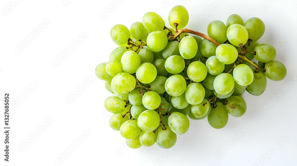 Green Grapes isolated on white background Green Grapes isolated on white background