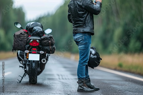 A man who had a breakdown while riding his motorcycle is now contacting his insurance