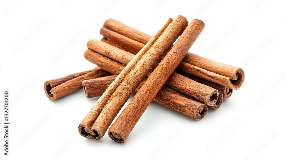 Cinnamon sticks isolated on white background Cinnamon sticks isolated on white background