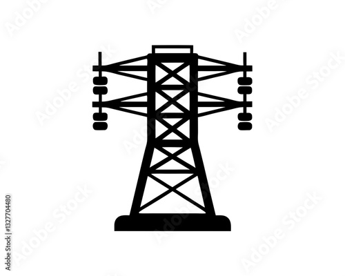creative details transmission tower icon vector illustration