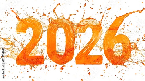 Orange 2026 New Year	
