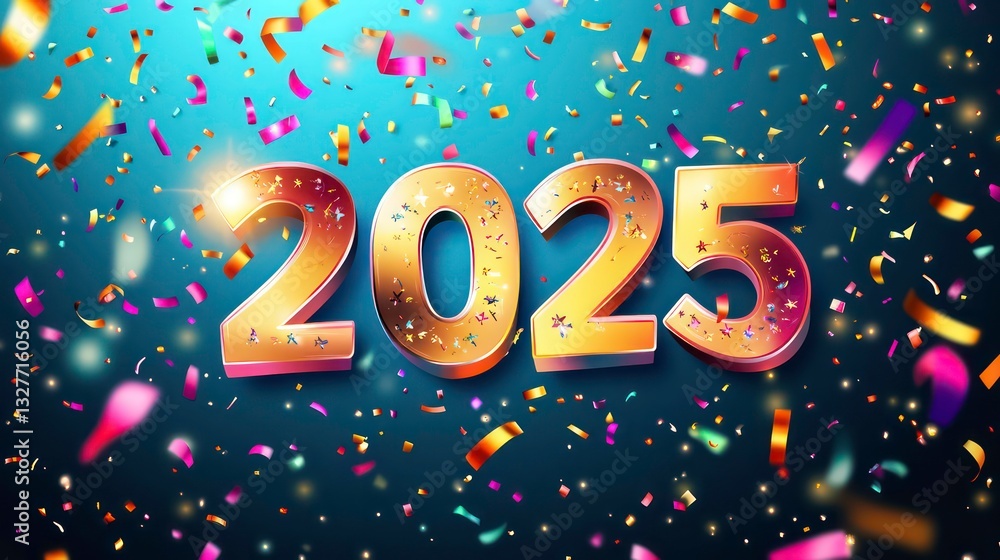 Colorful Celebration Background with Numbers Colorful Celebration Background with Numbers