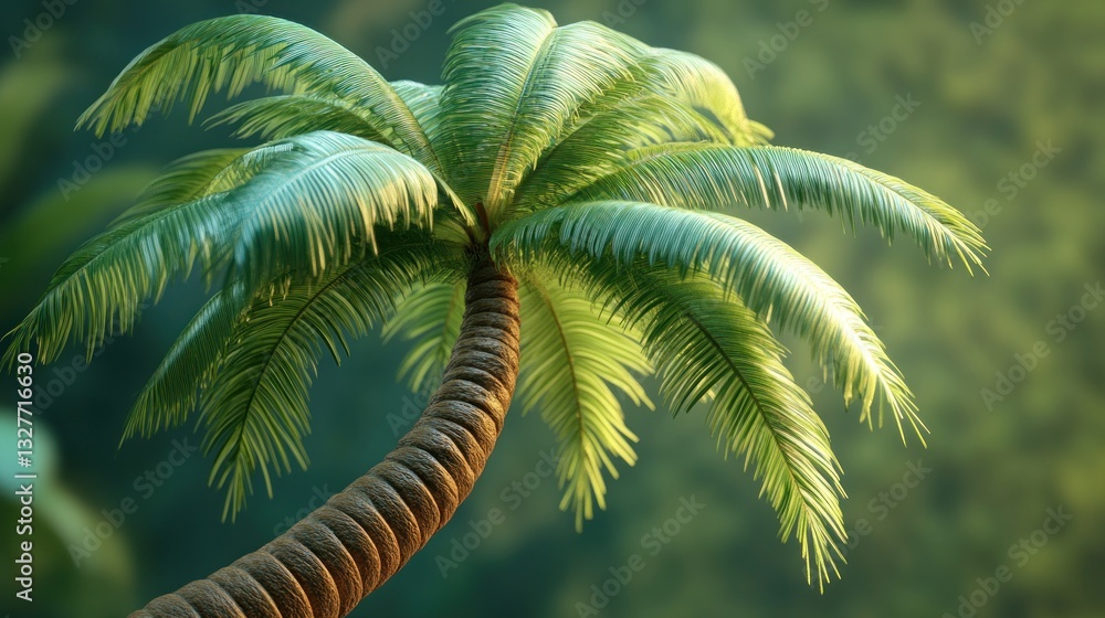 3D tropical palm tree 3D tropical palm tree