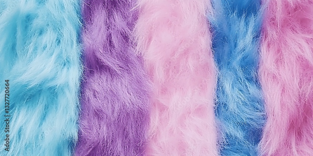 Obraz premium Pastel fluffy texture background with blue, pink and purple hues for design