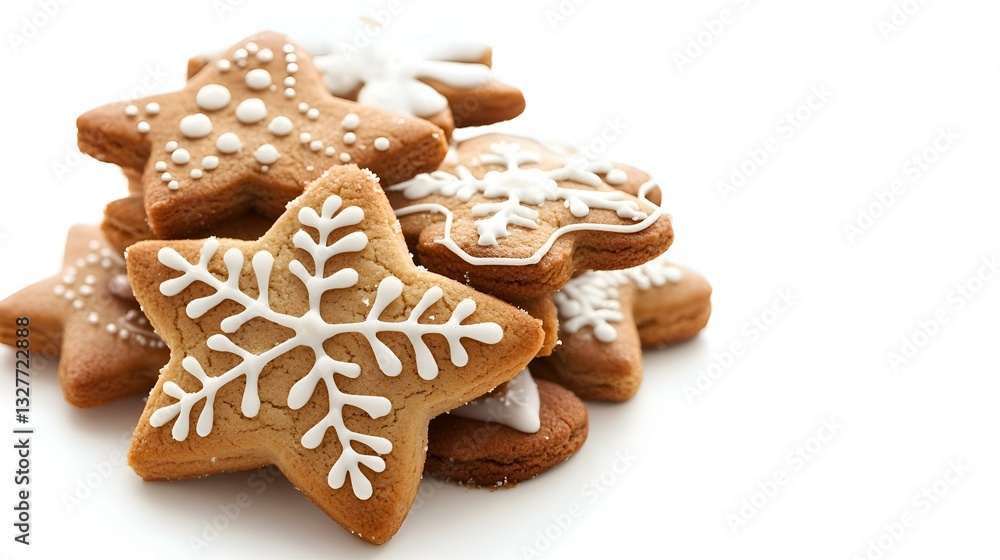 Gingerbread Cookies isolated on white background Gingerbread Cookies isolated on white background