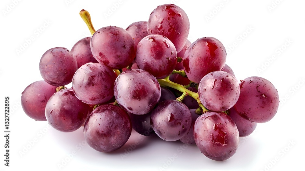 Red Grapes isolated on white background Red Grapes isolated on white background