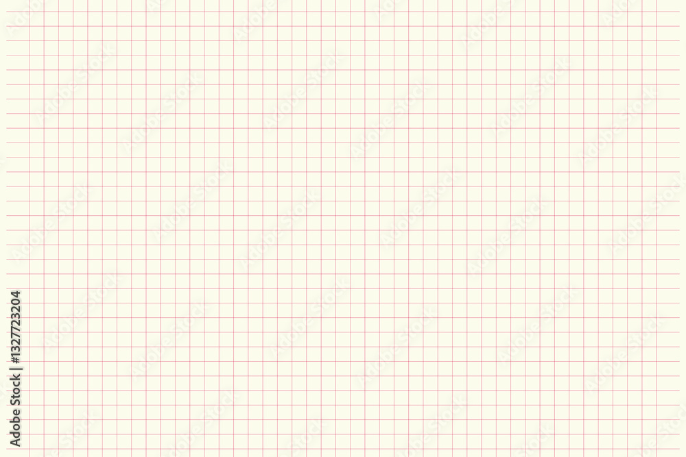 Graph paper. Printable squared grid paper with color horizontal lines. Geometric background for school, textures, notebook, diary. Realistic lined paper blank size reversal A5. Graph paper. Printable squared grid paper with color horizontal lines. Geometric background for school, textures, notebook, diary. Realistic lined paper blank size reversal A5.