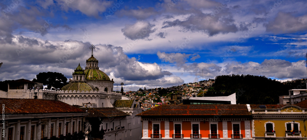 Obraz premium Quitos Old town 