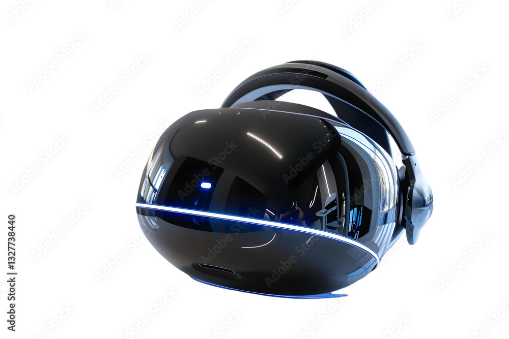 Fototapeta premium Immersive VR Headset for Futuristic Design.