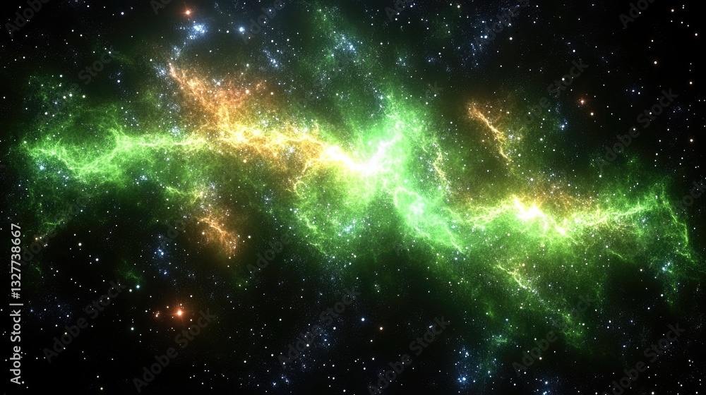 Fototapeta premium Colorful nebulae in deep space